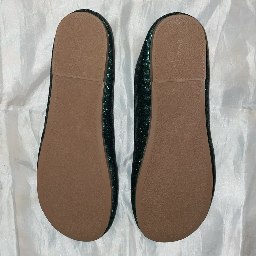 Green shimmery flats - Picture 4 of 5